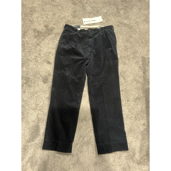 Polo Ralph Lauren Other - Vintage Polo Ralph Lauren Men's Corduroy Hammond Pants Measure 38x30 Navy Blue